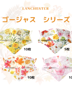 【フラワーランゲージ】ランチェスター3層保護マスク　ゴージャス　35個入り
